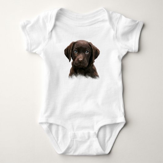 Body Chiots Labrador au Chocolat (Devant)