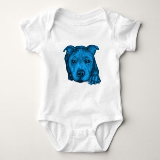Body Chiots Staffy Bleu (Devant)