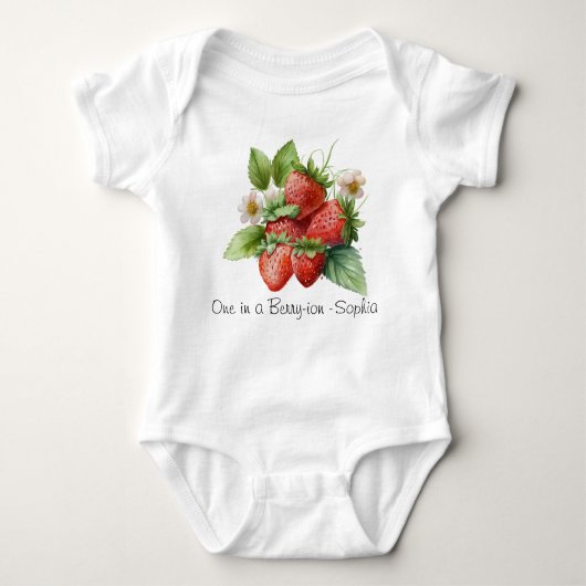 Body Chiron à fraise sur mesure Bébé Bodysuit (Devant)