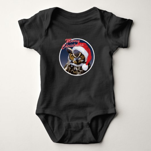 Body Chouette de Noël - Costume bébé Jersey (Devant)