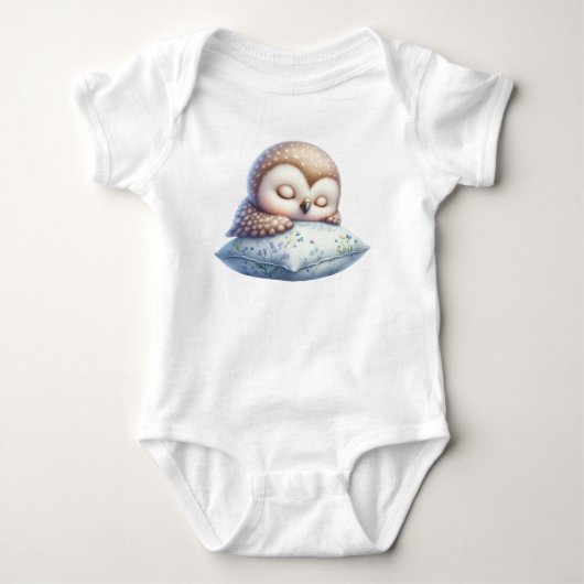 Body Chouette mignonne dormant (Devant)