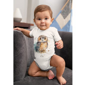 Body Chouette mignonne en aquarelle