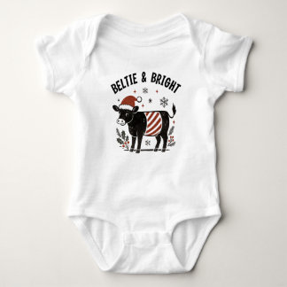 Body Christmas Baby Beltie Farmer Belted Galloway Cow