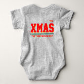 Body Christmas personalized Baby Jersey Bodysuit color (Dos)