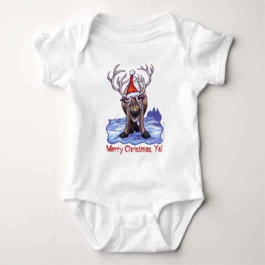 Body Christmas Reindeer Baby Tee (Devant)