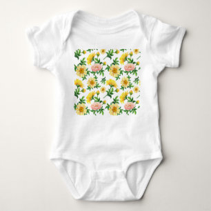Body Chrysanthemums Aquarelle : Design floral incolore
