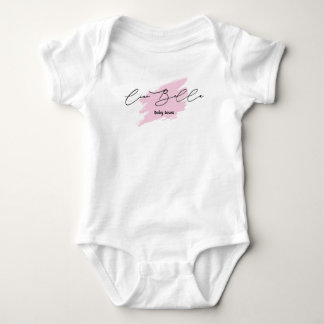 Body Ciao Bella Italienne Brush Stroke Nom du bébé T-sh