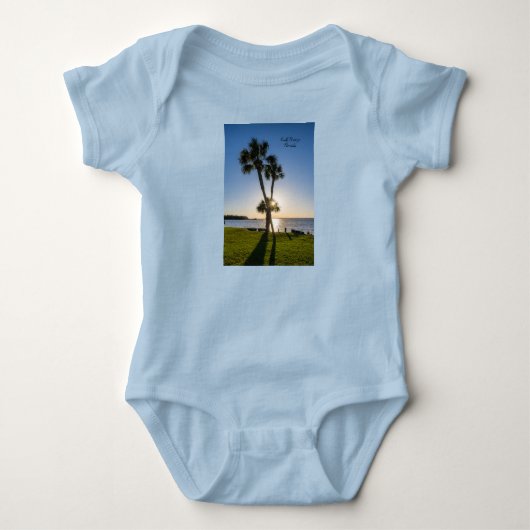 Body Ciseaux de palmier Silhouette Costume pour bébé (Devant)