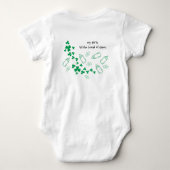 Body Citation de bébé drôle Clover vert St Patricks (Dos)