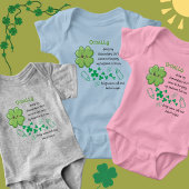 Body Citation de bébé drôle Clover vert St Patricks
