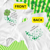 Body Citation de bébé drôle Clover vert St Patricks