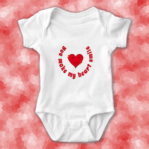 Body Citation de bonheur du coeur rouge
