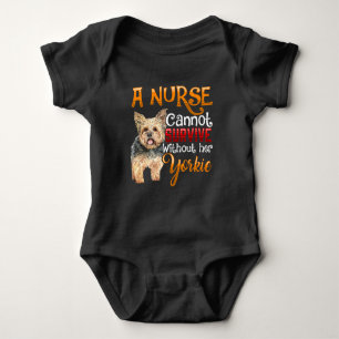 Body Citation de l'infirmière adorante de Cute Yorkie 