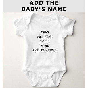 Body Citation de pêche personnalisée drôle Bébé