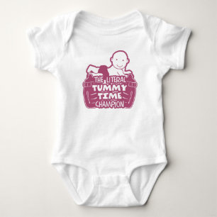 Body Citation Drôle Le Literal Tummy Time Champion Rose