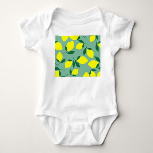 Body Citron simple, Arrière - plan vert. (Devant)