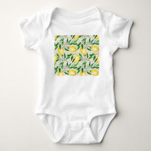 Body citrons aquarelle, motif de fruits sans soudure.