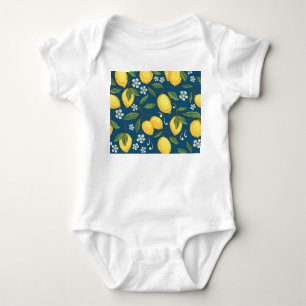 Body Citrons jaunes : Motif de fruits tropicaux.