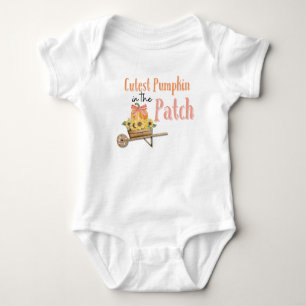 Body Citrouille dans le Patch, T-shirt fille