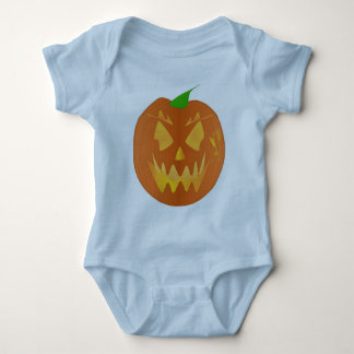 Body Citrouille Halloween en bleu clair