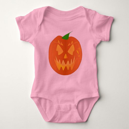 Body Citrouille Halloween en rose (Devant)