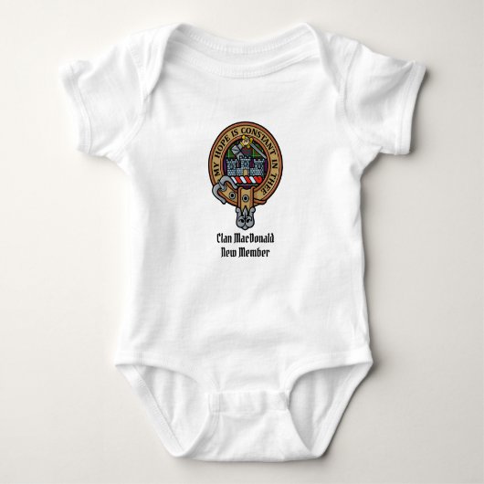 Body Clan MacDonald de Clanranald Crest Bodysuit (Devant)