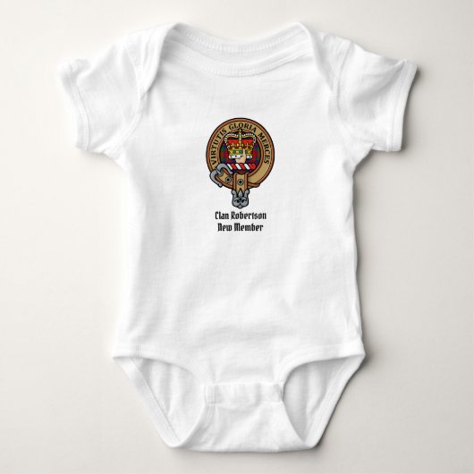 Body Clan Robertson Crest sur Tartan (Devant)