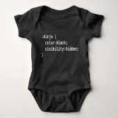 Body Classe CSS Ninja White Text Developer Design (Devant)