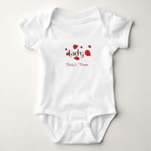 Body Coccinelle Personnalisée avec Nom Personnalisé