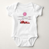 Body Coccinelles ajouter nom noir et rose (Devant)