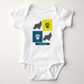 Body Cocker Spaniel Chien & Paw Y&B Grille Carré (Devant)