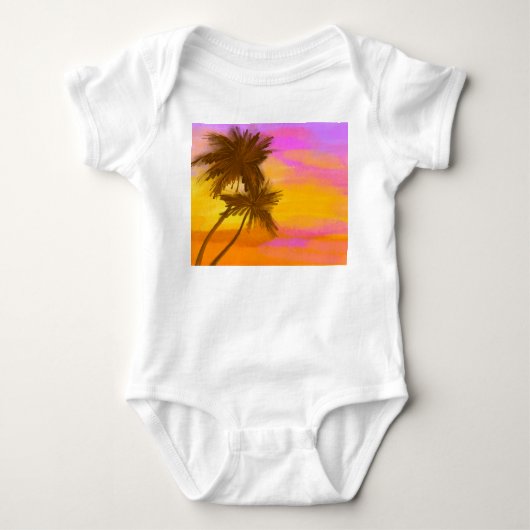Body Cocotier, thème tropical d'été. (Devant)