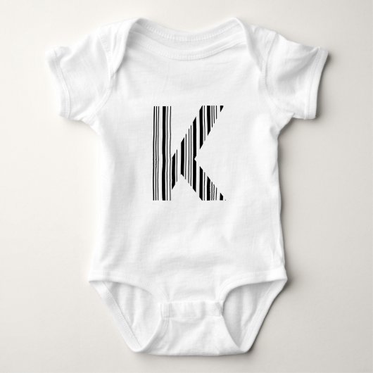 Body Code-barres LETTRE K Premier motif de code-barres (Devant)