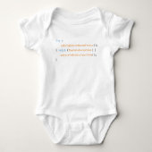 Body Code drôle mignon bébé dicton code (Devant)