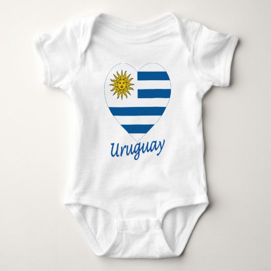 Body Coeur de drapeau de l'Uruguay (Devant)