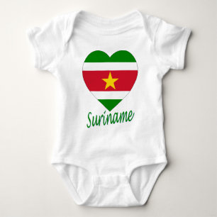 Body Coeur de drapeau du Surinam