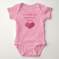 Coeur de Fête des pères pour bébé fille