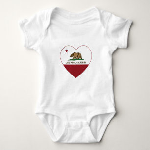 Body coeur du lac Tahoe de drapeau de la Californie