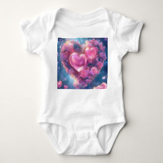 Body Coeur Rose enchanté - Bodysuit bébé