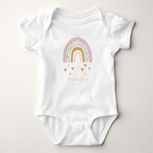 Body Coeurs Muted Rainbow Baby Name (Devant)