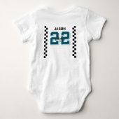 Body Coffret blanc bébé de voiture de course (Dos)