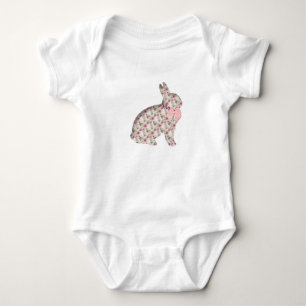 Body Collage de lapins de lapin de lapin de feuillages 