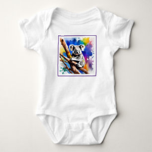 Body Coloré Koala Bear Aquarelle Splash,