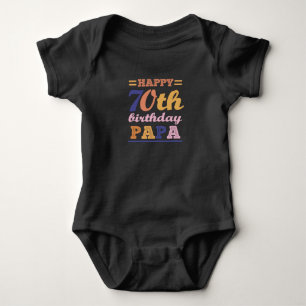 Body Colorful Happy 70th Birthday Papa Dit Citation