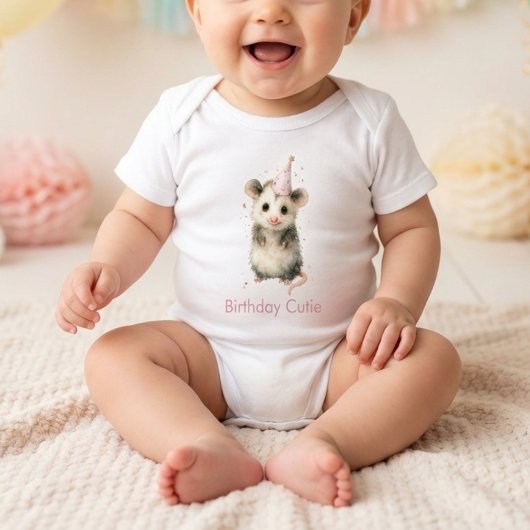 Body Combinaison anniversaire opossum • Tenue d'animal