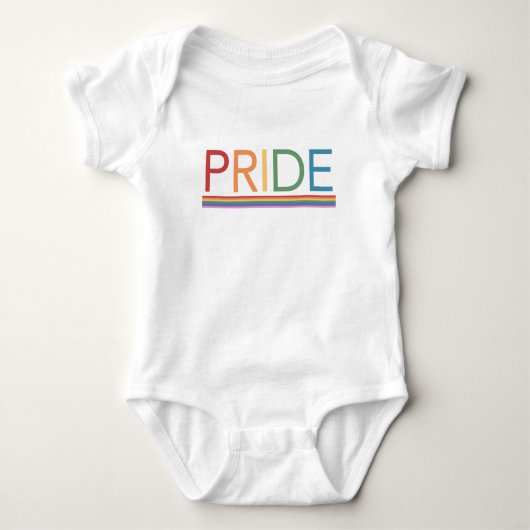 Body Combinaison arc-en-ciel PRIDE pour bébé (Devant)