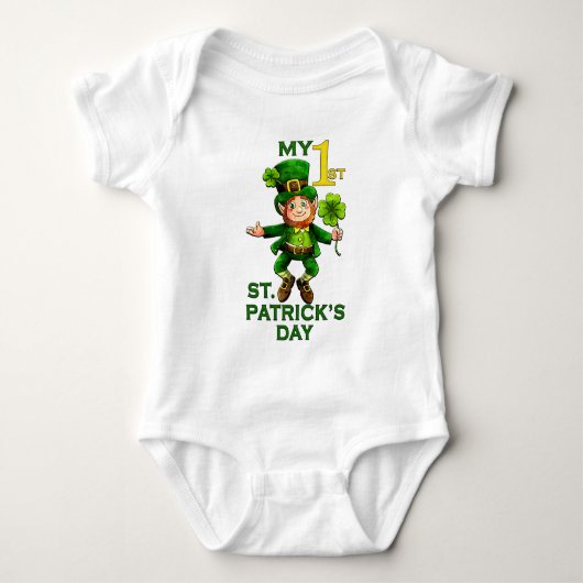 Body Combinaison bébé 1er jour de la Saint-Patrick luti (Devant)