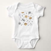 Body Combinaison bébé à thème spatial mignon (Devant)