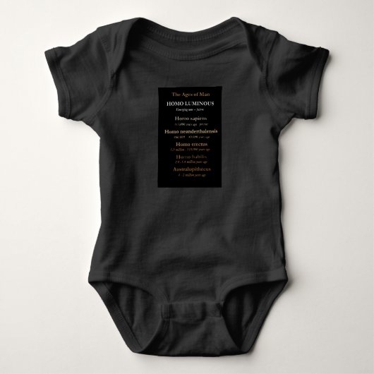 Body Combinaison bébé Ages Of Man (Devant)