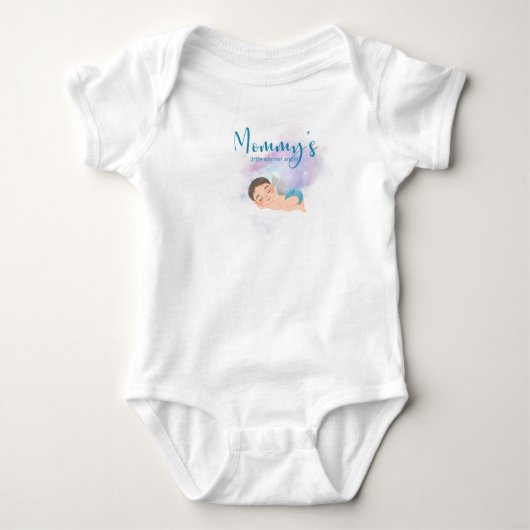 Body Combinaison bébé ange guerrier de maman (Devant)